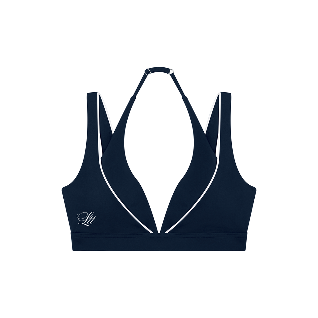 Portside V-neck Halter sports bra