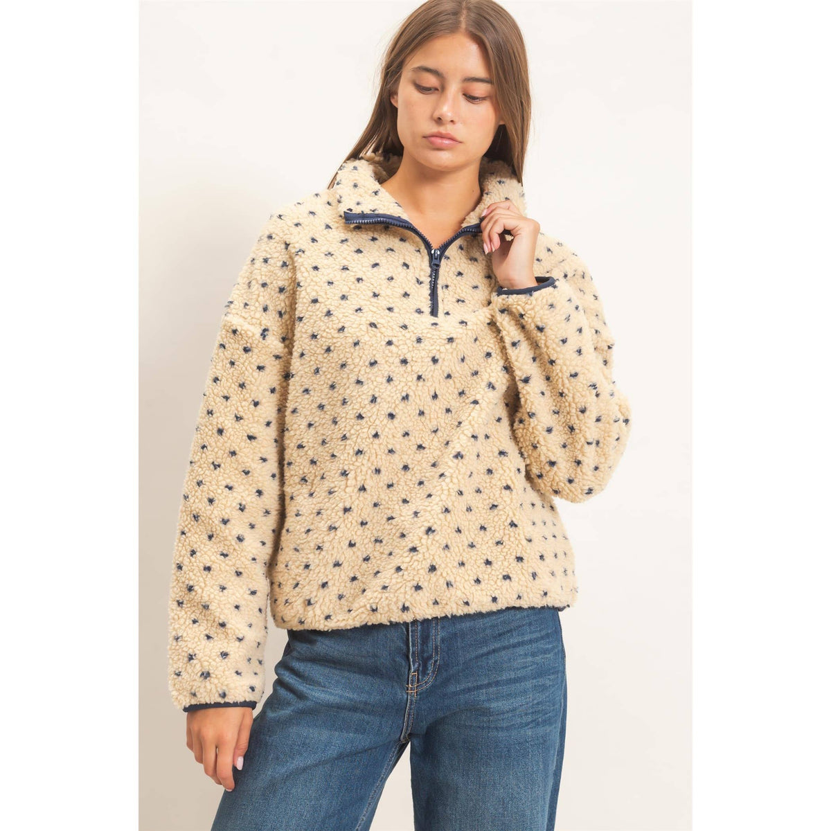 Sandy Neck Sherpa Pullover