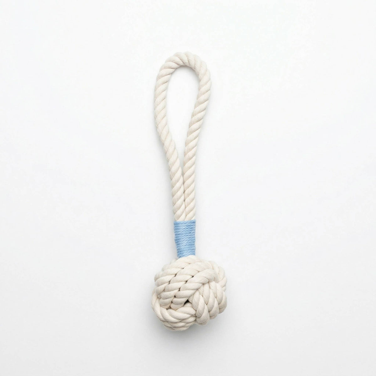 White and blue Dog Tug Toy