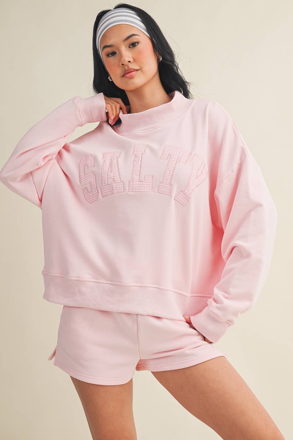 Salty Mock Neck Sweatshirt