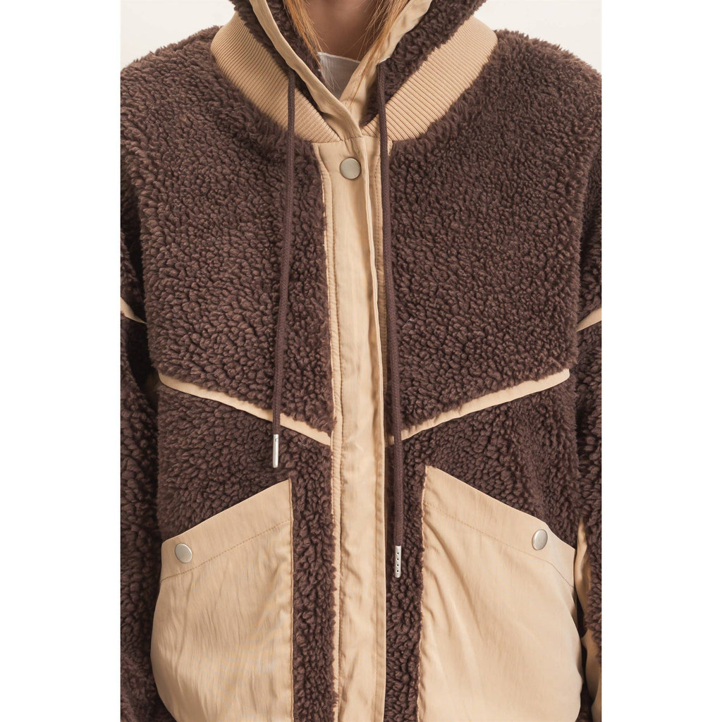 Hot Chocolate Sherpa Jacket