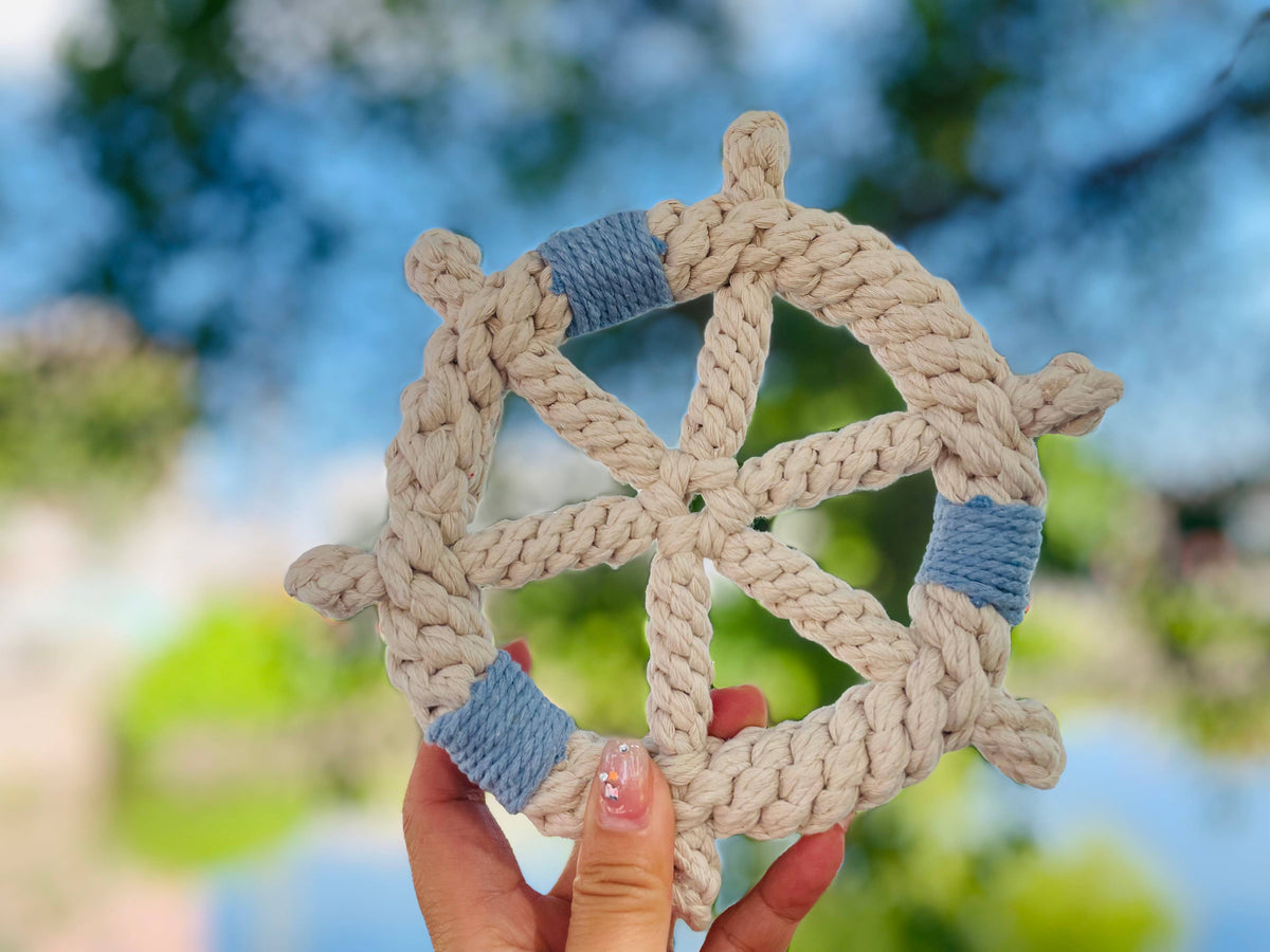 Ship Wheel Rope Dog toy