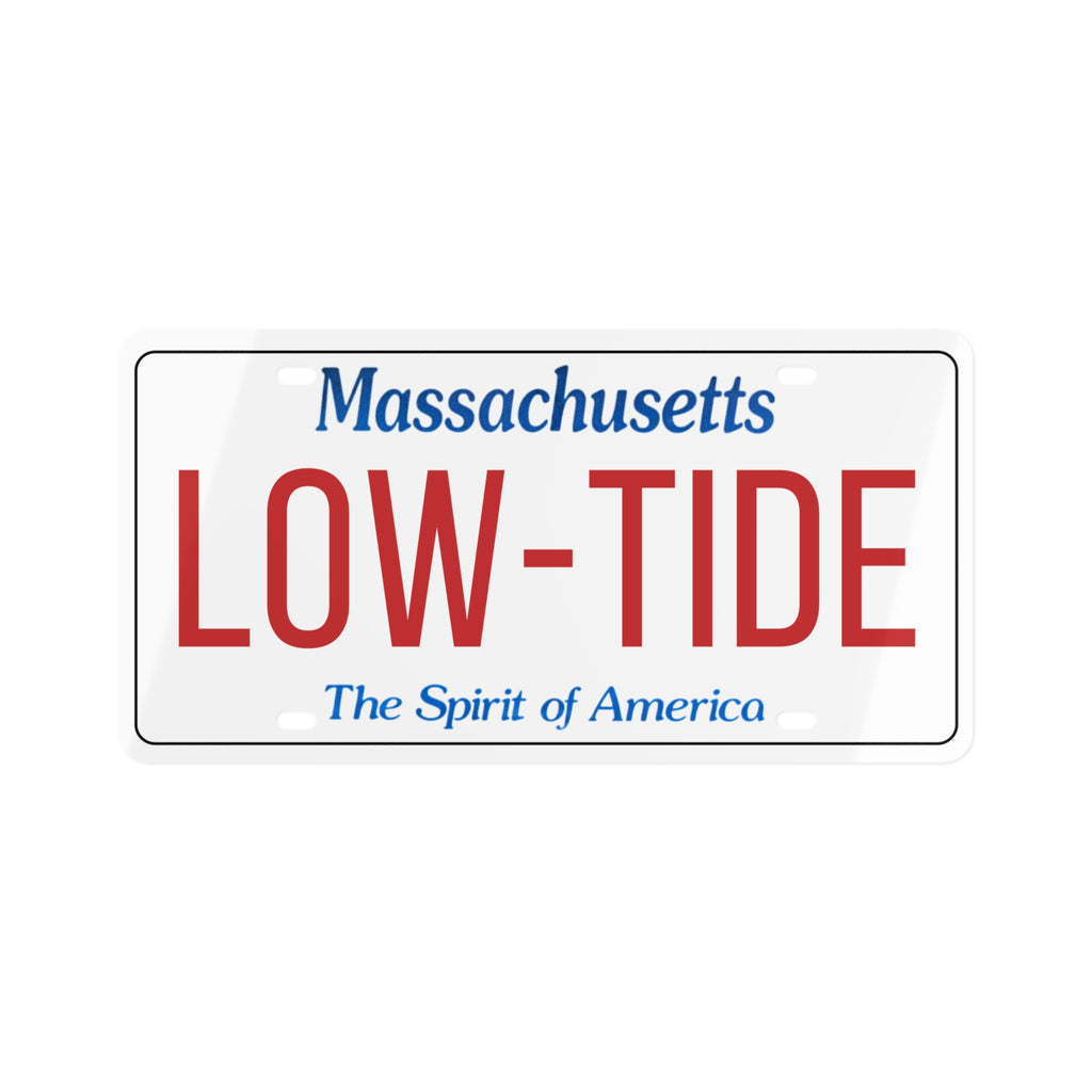 Low Tide License Plate Wall art