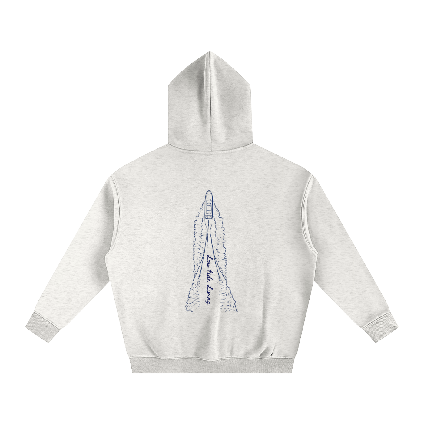 Low Tide Livin' Center Console- Oversized Fleece Hoodie