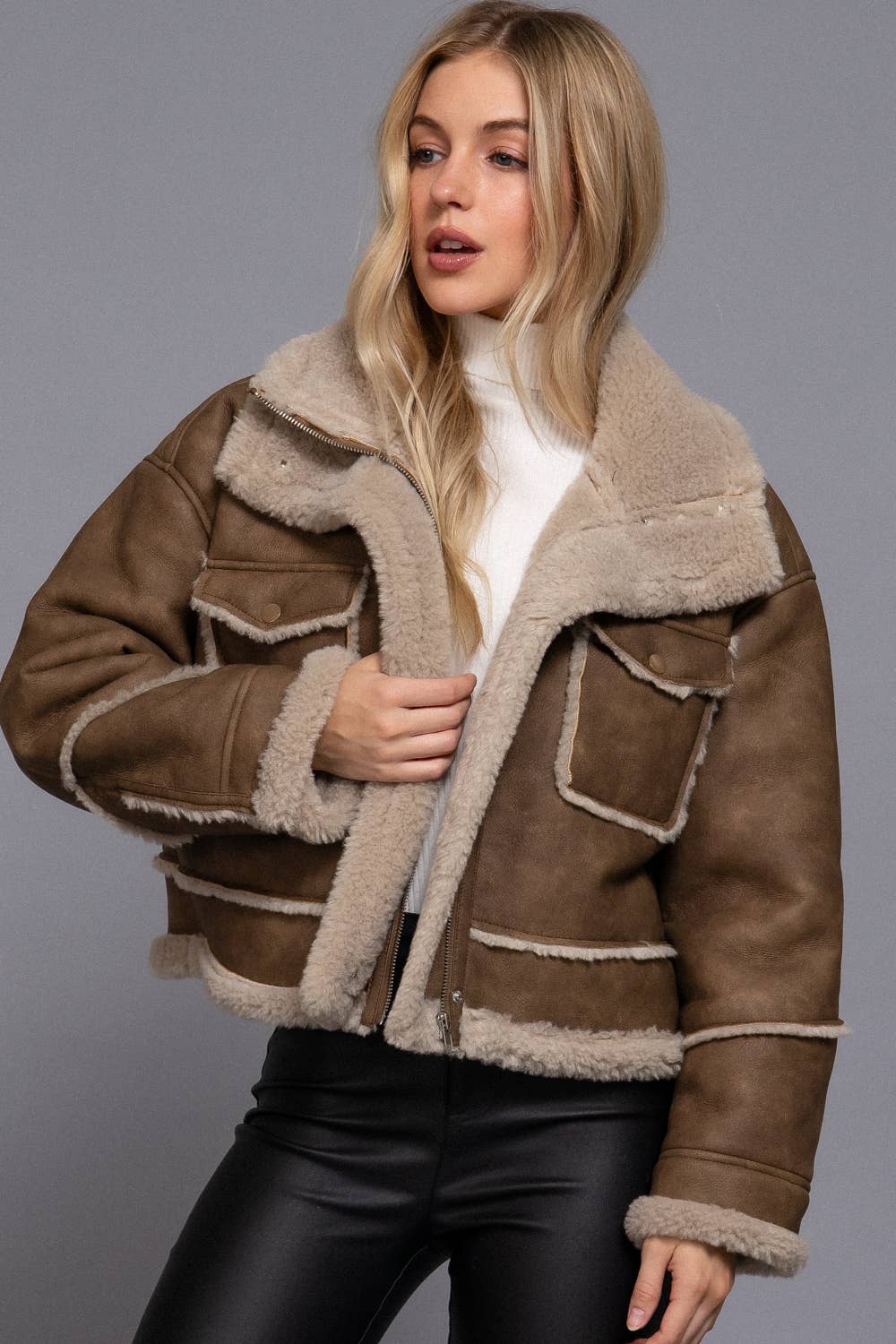 Tatum Faux Leather Jacket