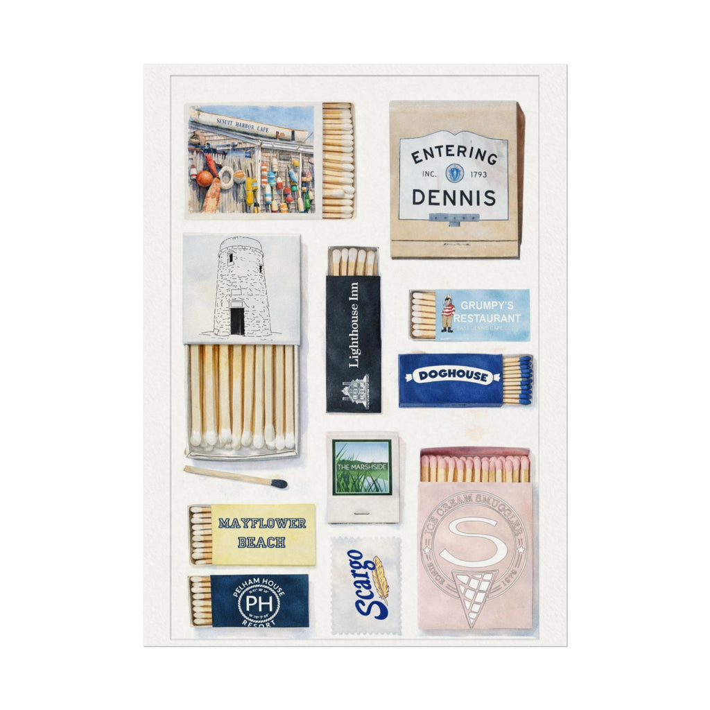 Dennis, MA - Matchbox print