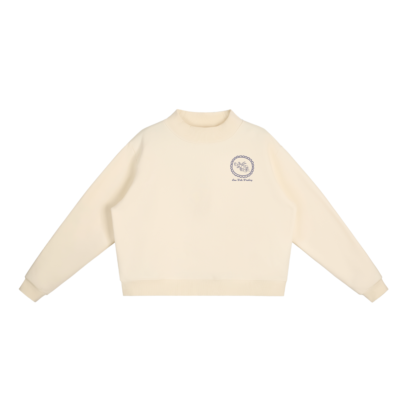 Stamped by the Sea Mock neck Sweatshirt