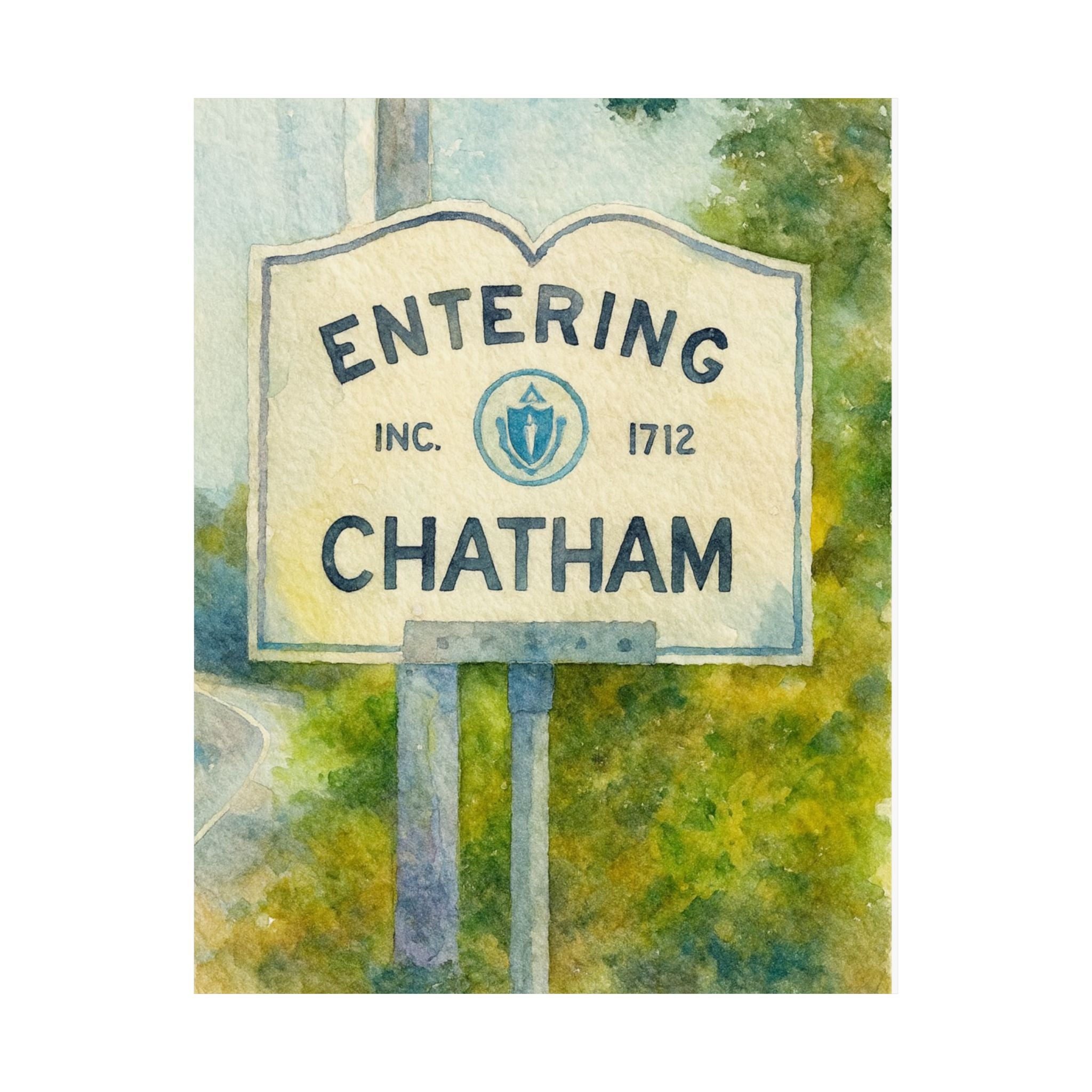 Entering Chatham Print