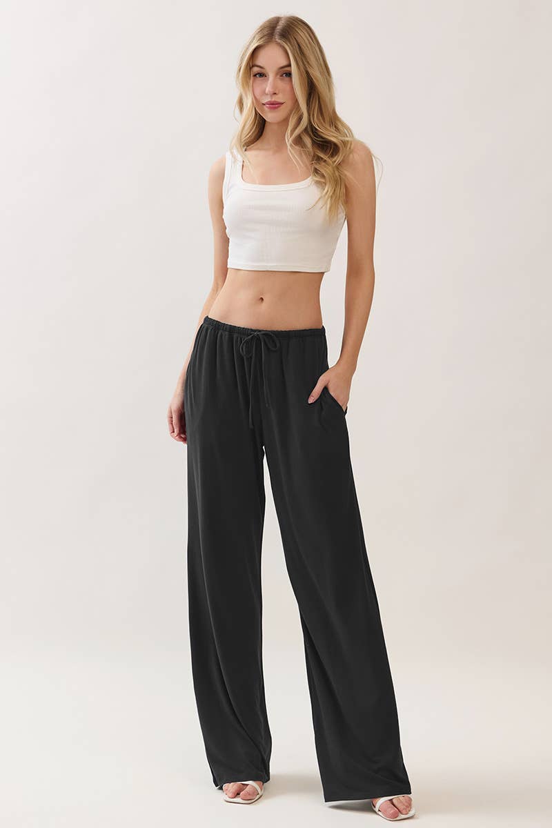 Wide leg lounge pants
