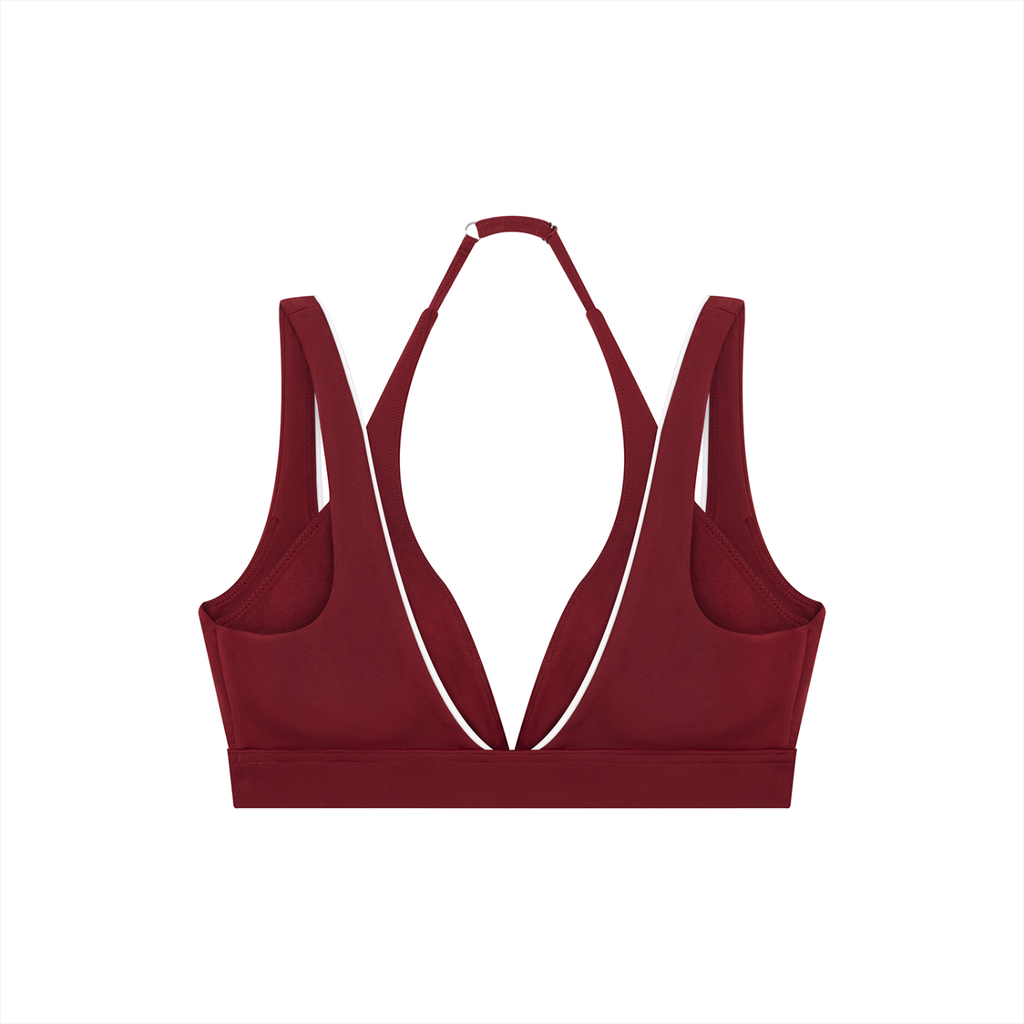 Portside V-neck Halter sports bra