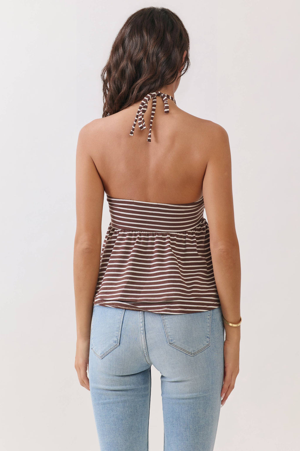Stripe halter top