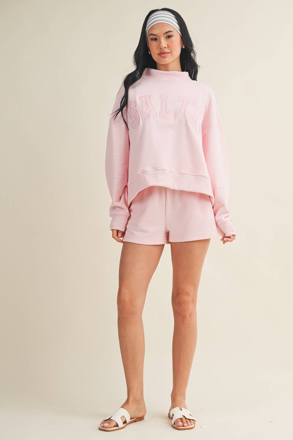 Salty Mock Neck Sweatshirt