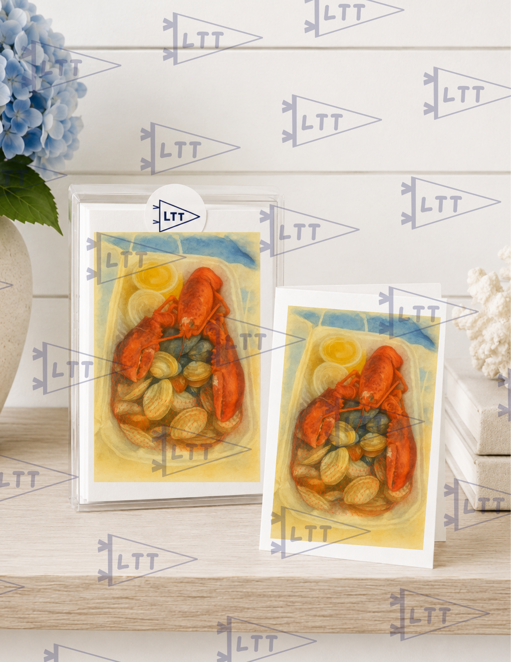 Lobster Dinner Print and card