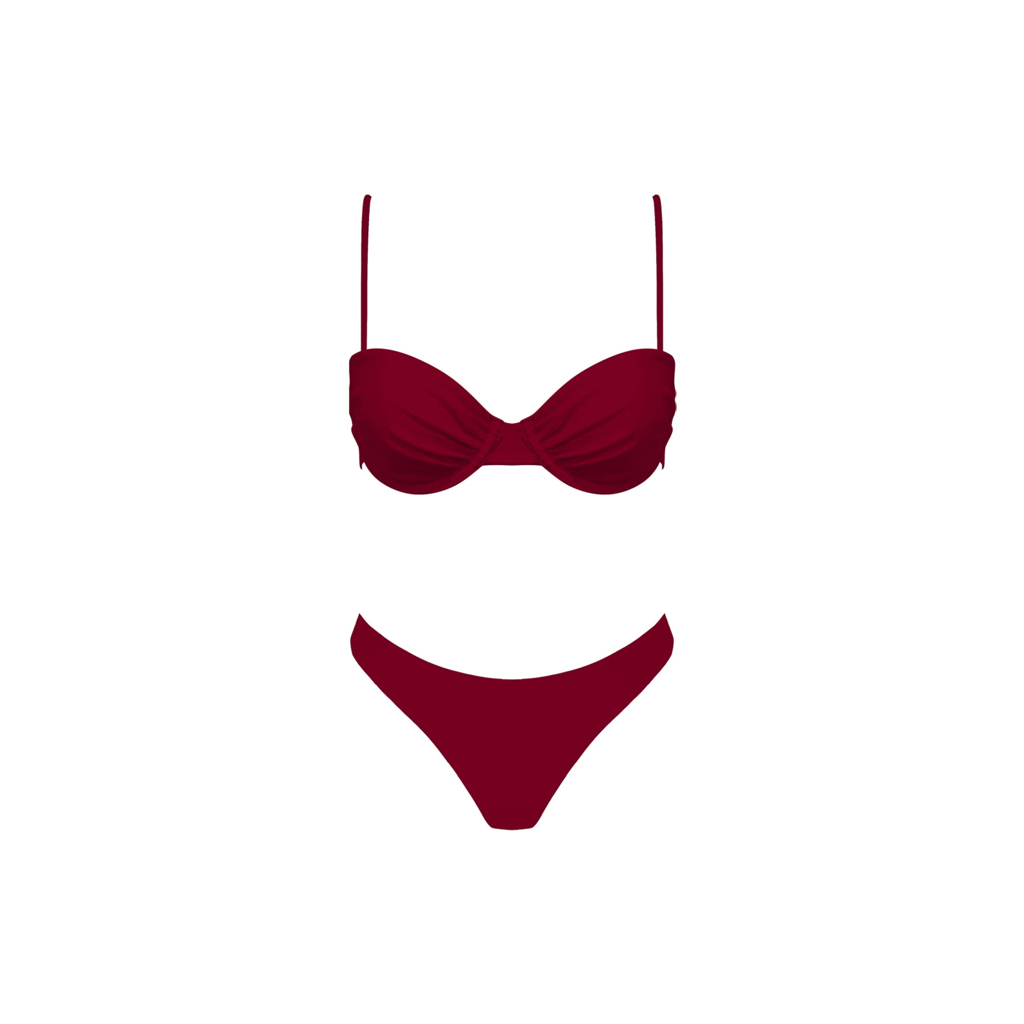 red right return bikini bottom