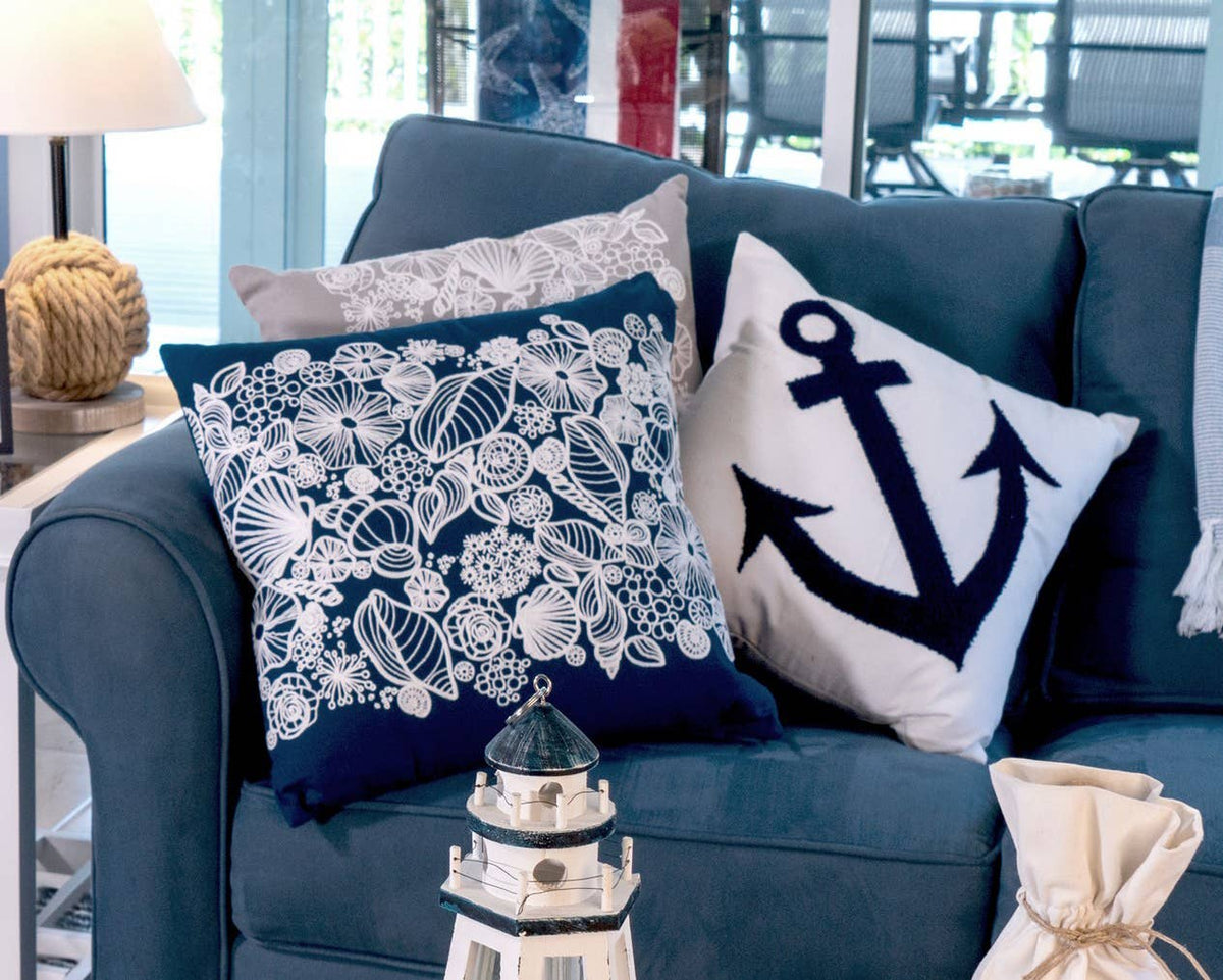 Anchor Throw Pillow
