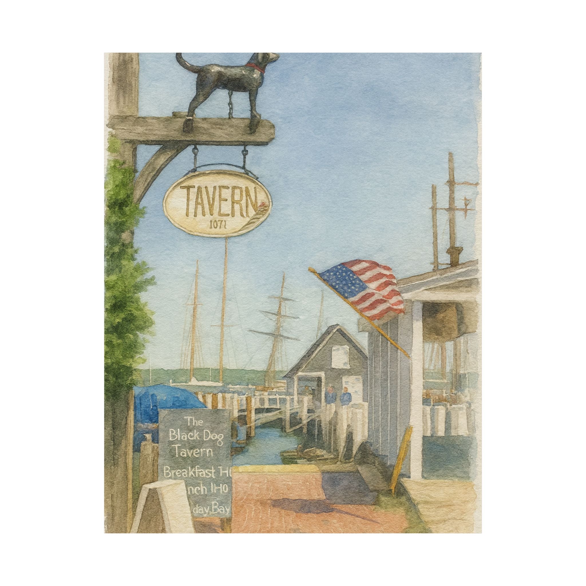 Black Dog Tavern Print