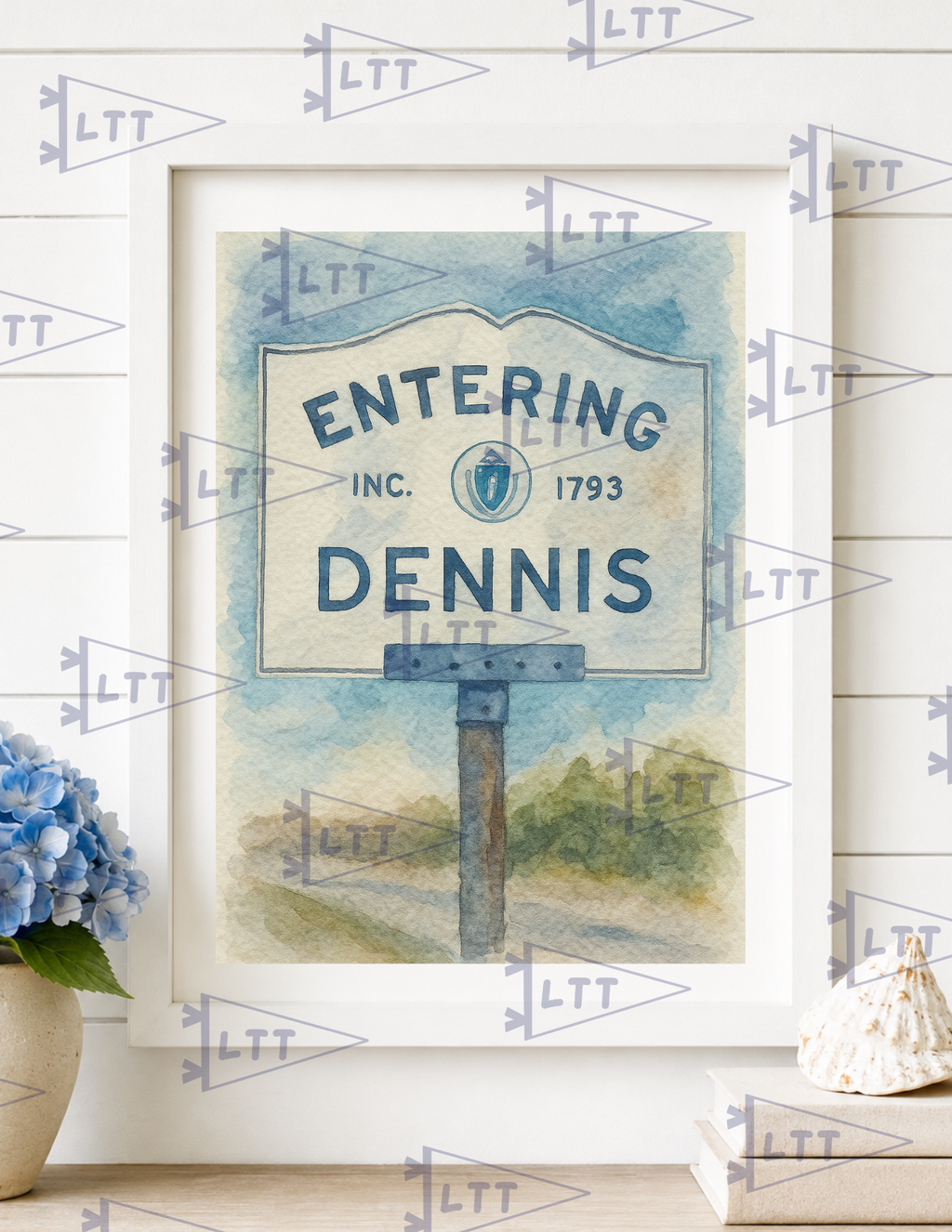 Entering Dennis Print and card