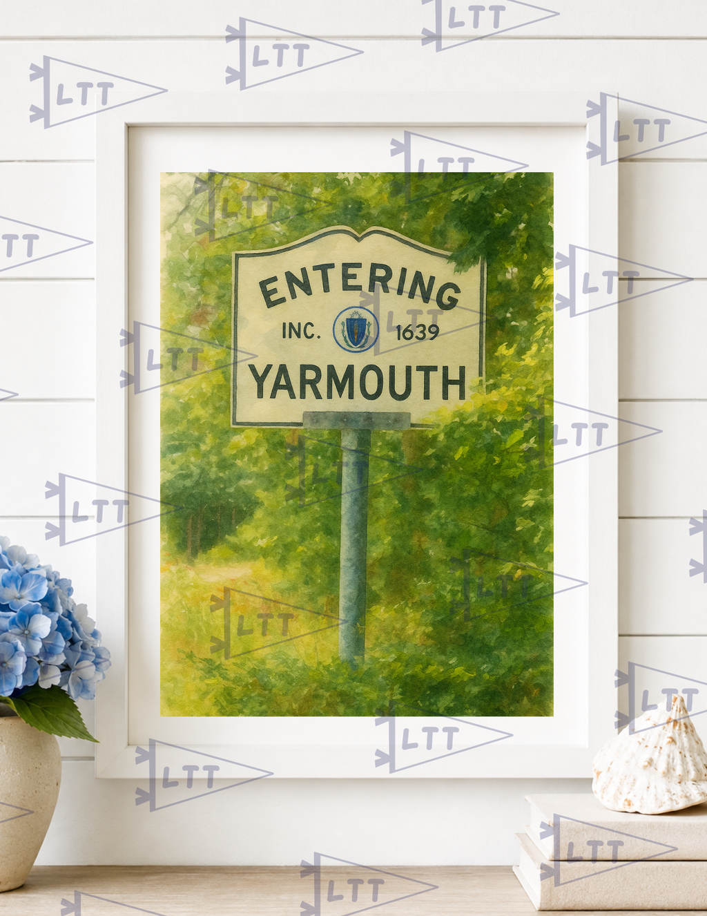 Entering Yarmouth Print and card