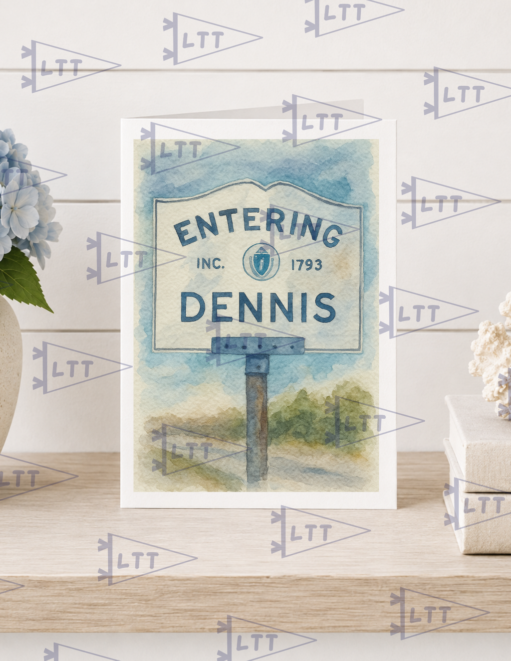 Entering Dennis Print and card