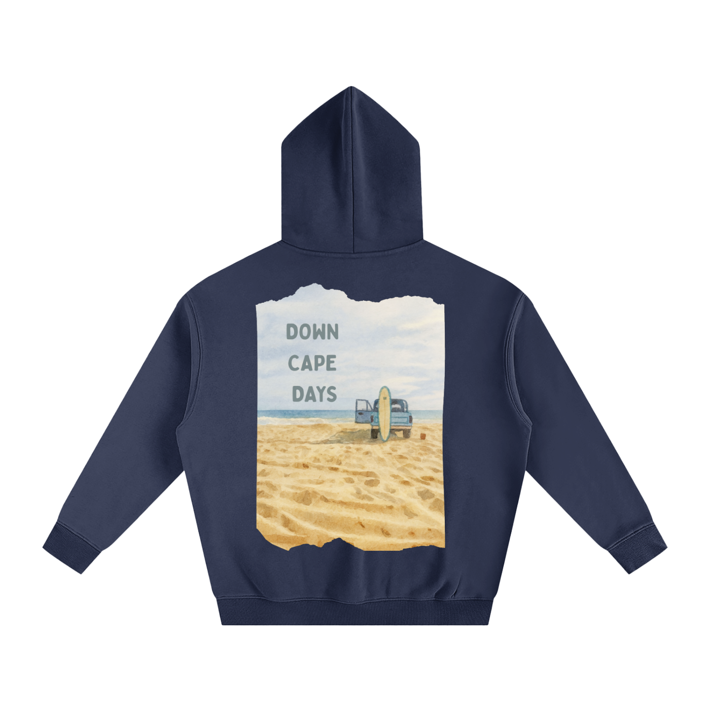Down Cape Days- Oversized Fleece Hoodie