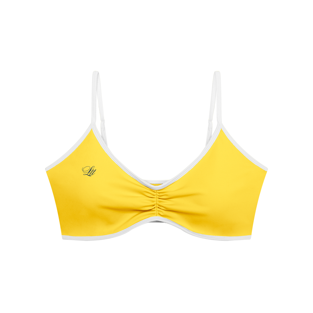 Harbor two tone scrunch sports bra