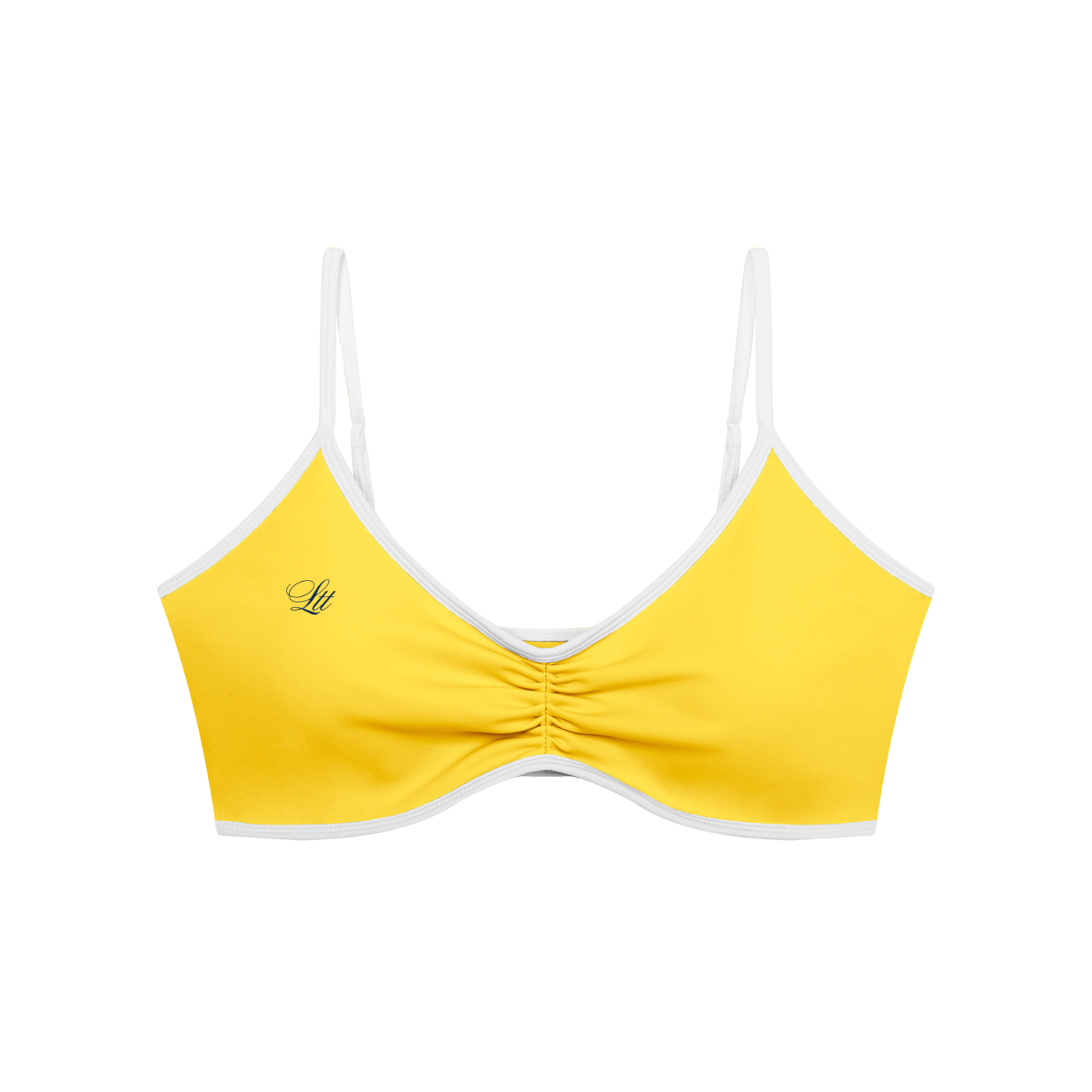 Harbor two tone scrunch sports bra