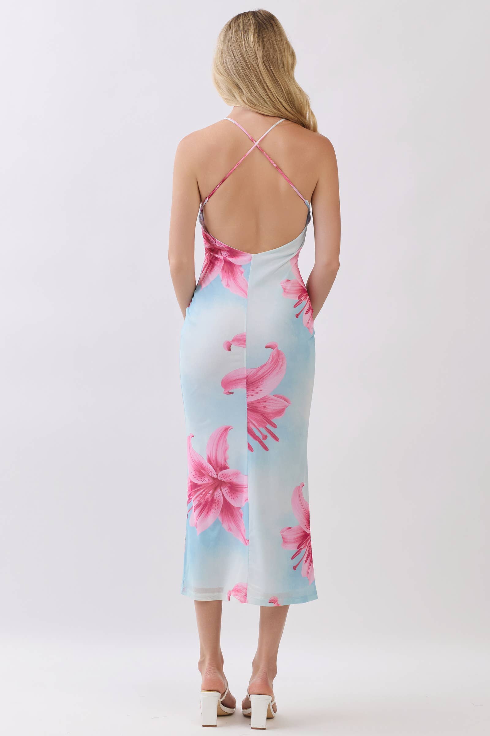 Hibiscus haze maxi dress