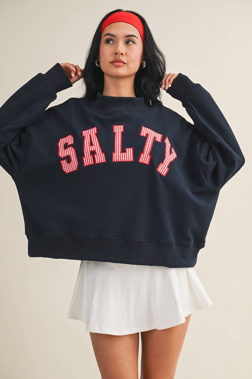 Salty Mock Neck Sweatshirt