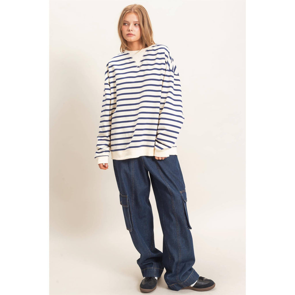 Cape morning stripe pull over