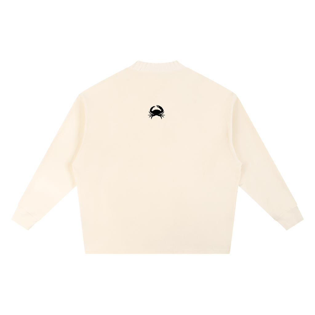 Knitted Round Neck Oversize Sweatshirt