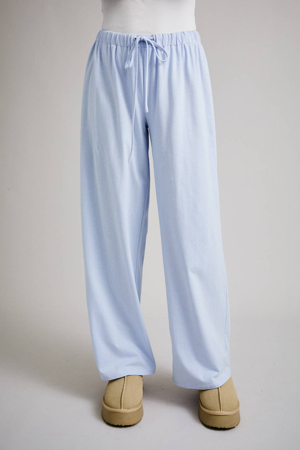 Bayside Striped Lounge pant- Low rise draw string pant