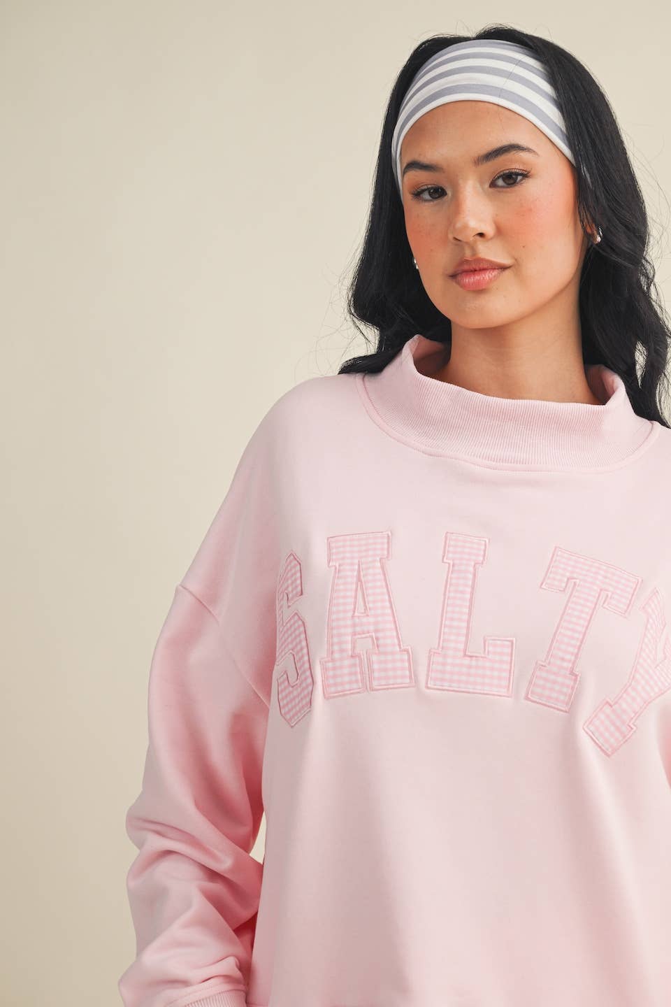 Salty Mock Neck Sweatshirt