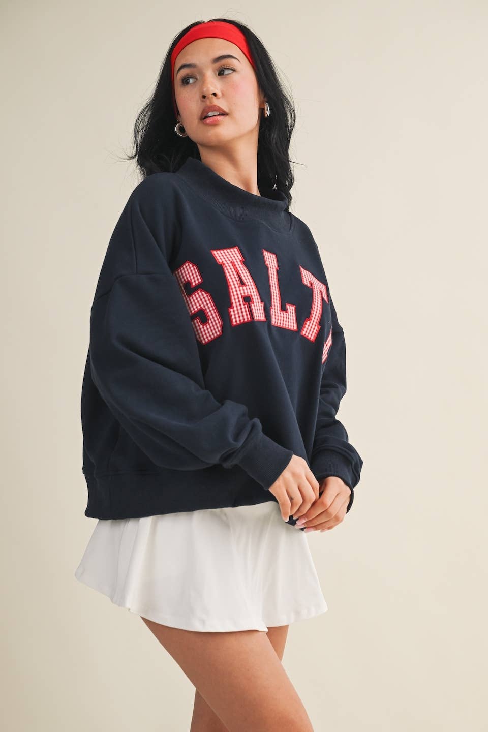 Salty Mock Neck Sweatshirt