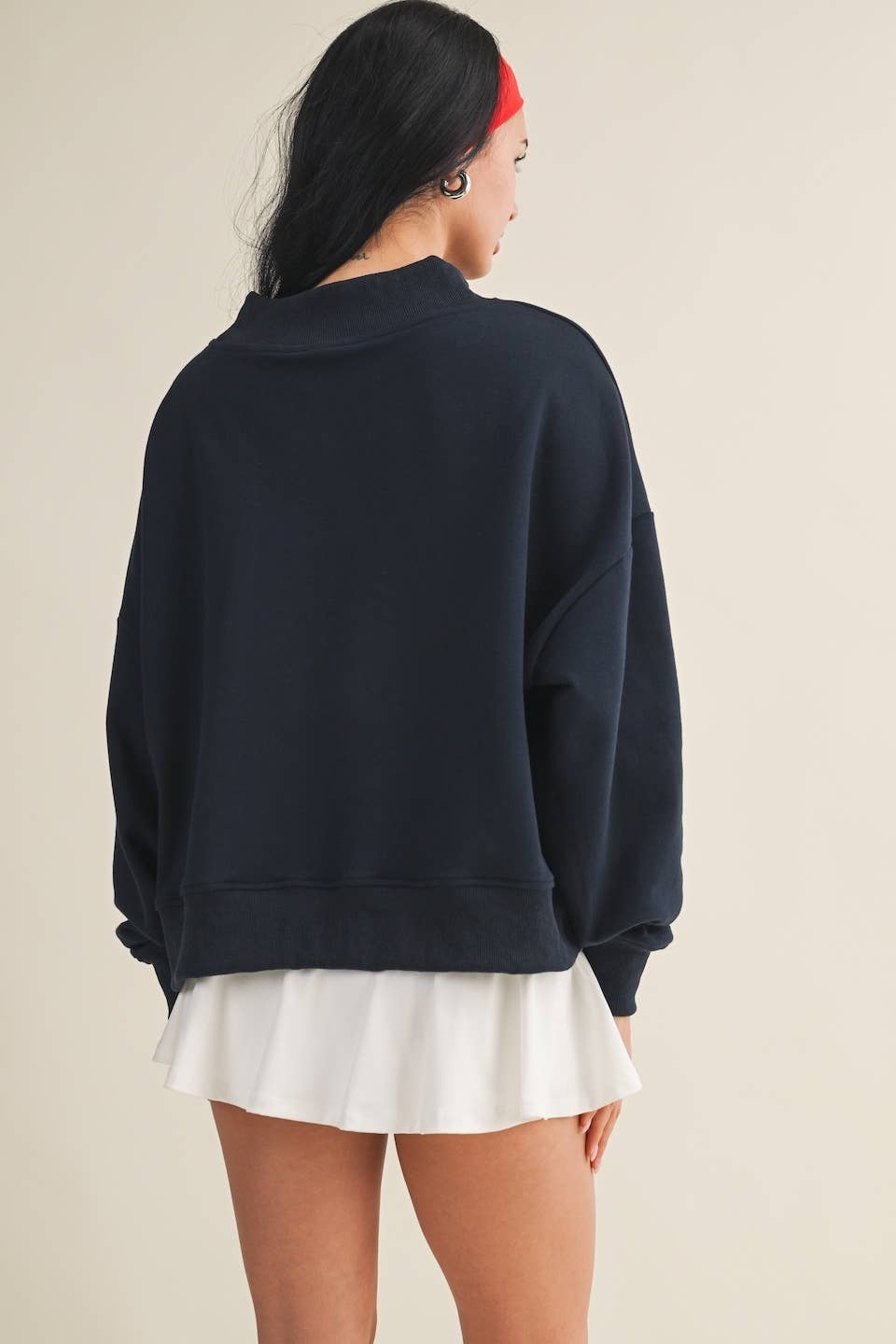 Salty Mock Neck Sweatshirt