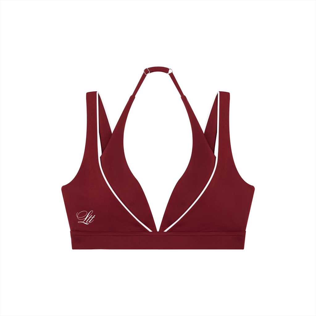 Portside V-neck Halter sports bra