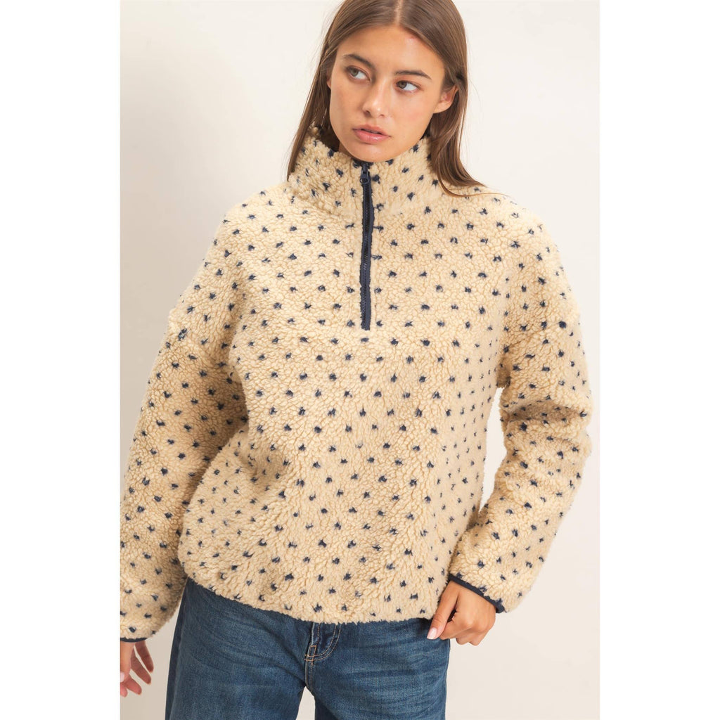 Sandy Neck Sherpa Pullover