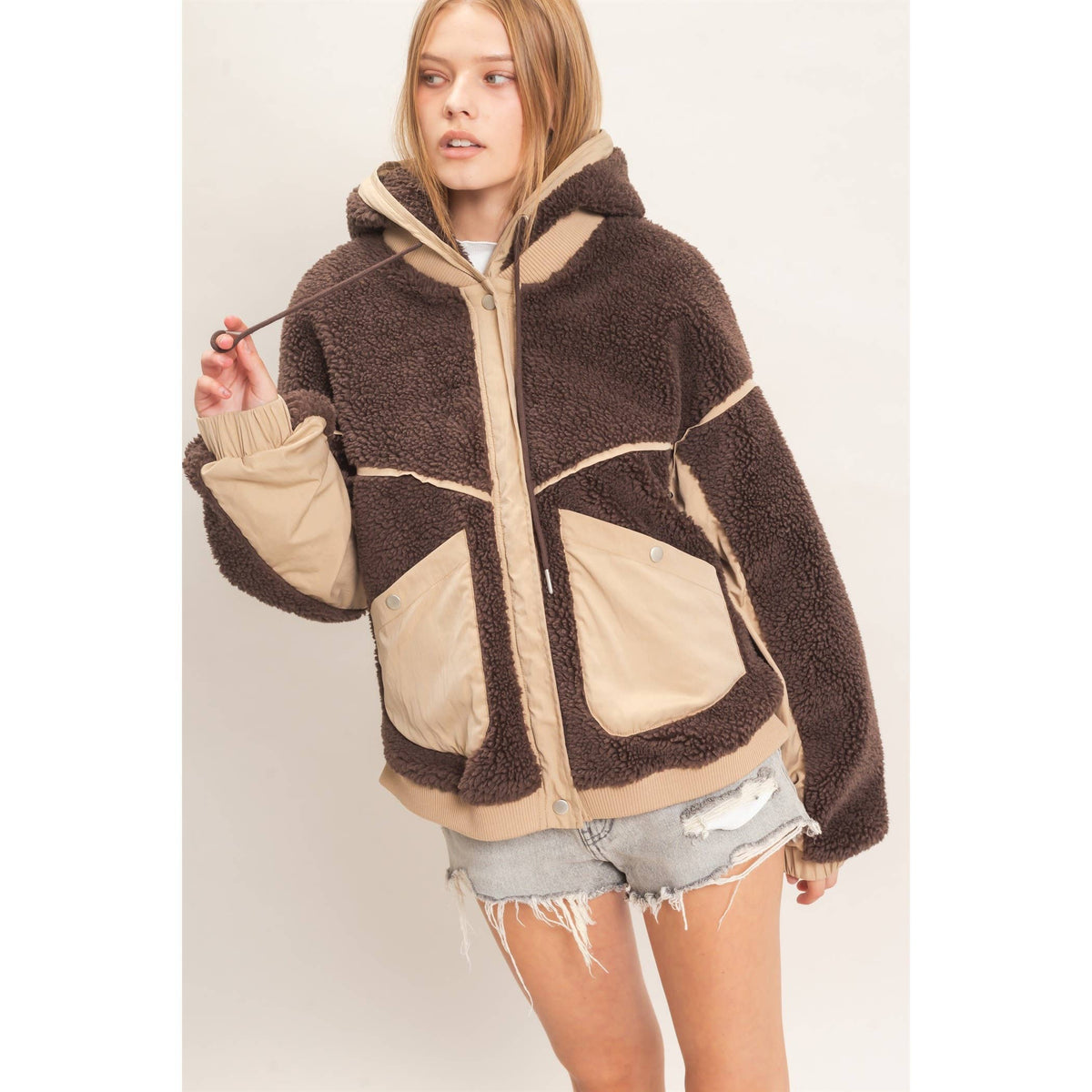 Hot Chocolate Sherpa Jacket