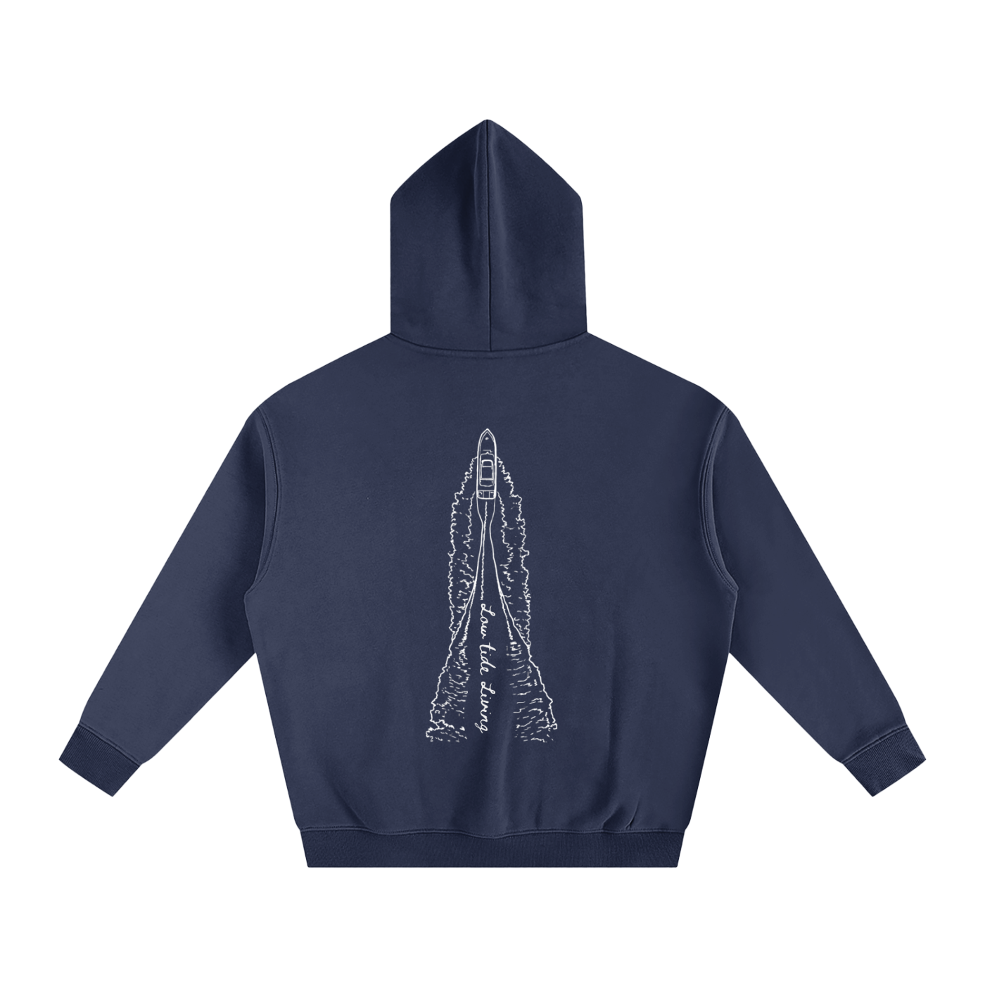 Low Tide Livin' Center Console- Oversized Fleece Hoodie
