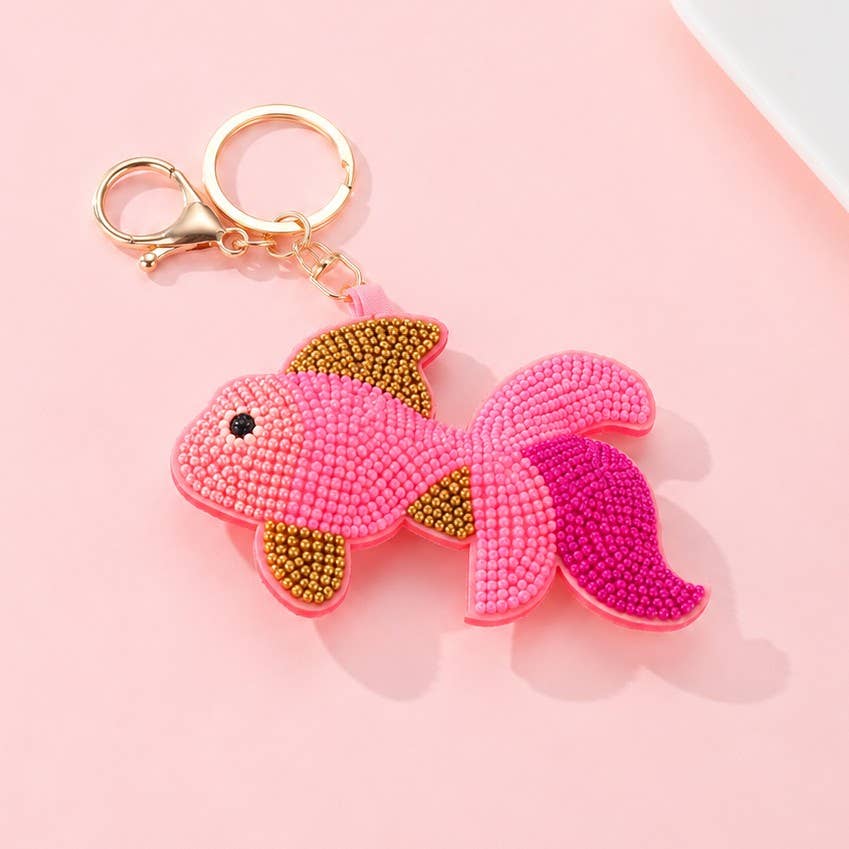 Beaded Bag charm