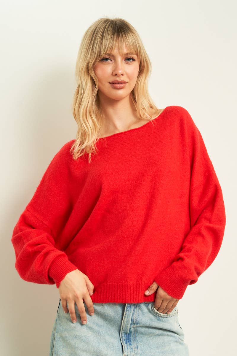 Olivia off the shoulder Sweater