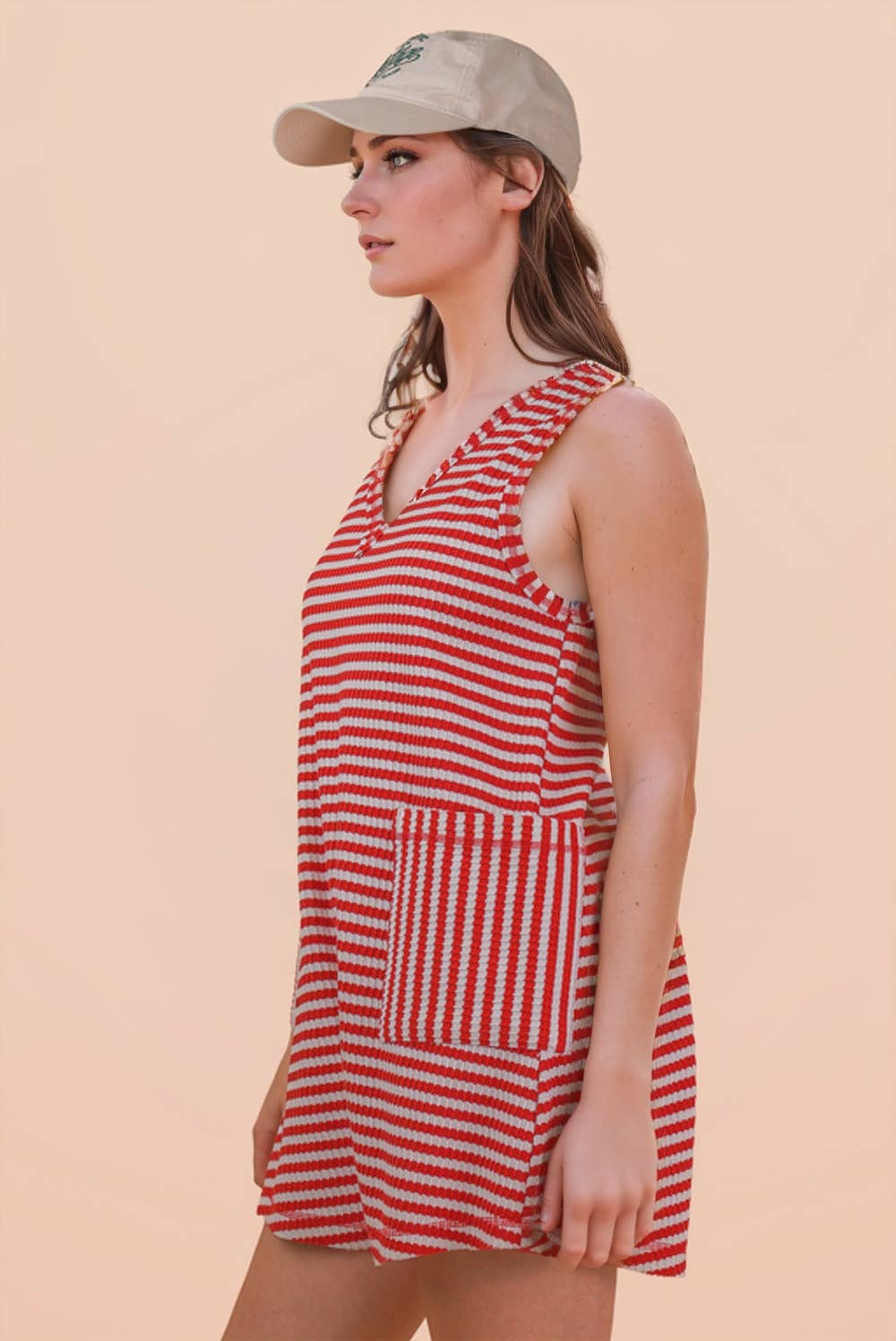 Chelsea Knit Striped Romper