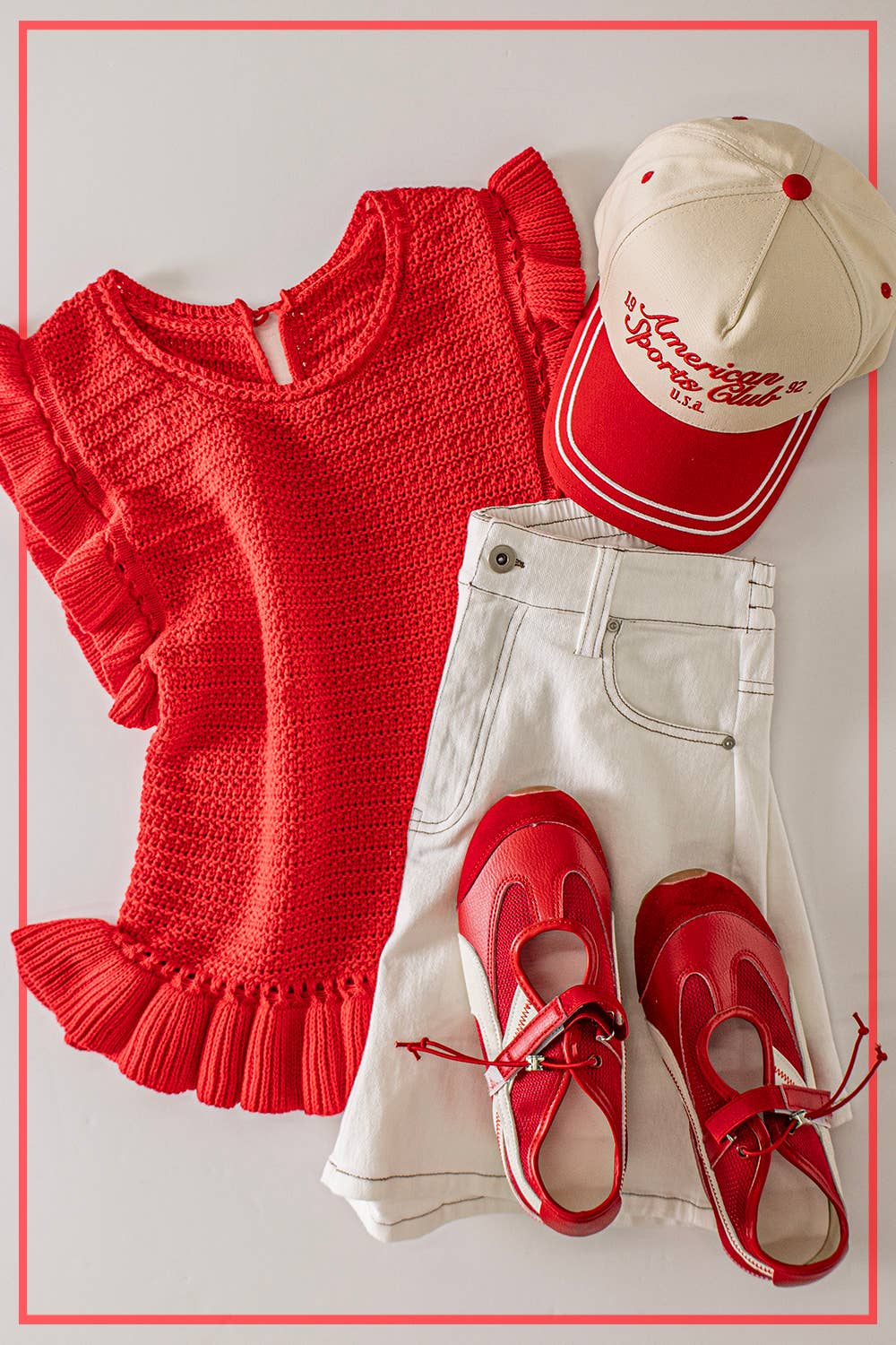 Reagan Ruffle Knit Top