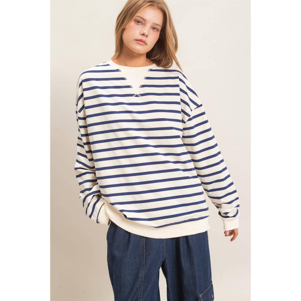 Cape morning stripe pull over