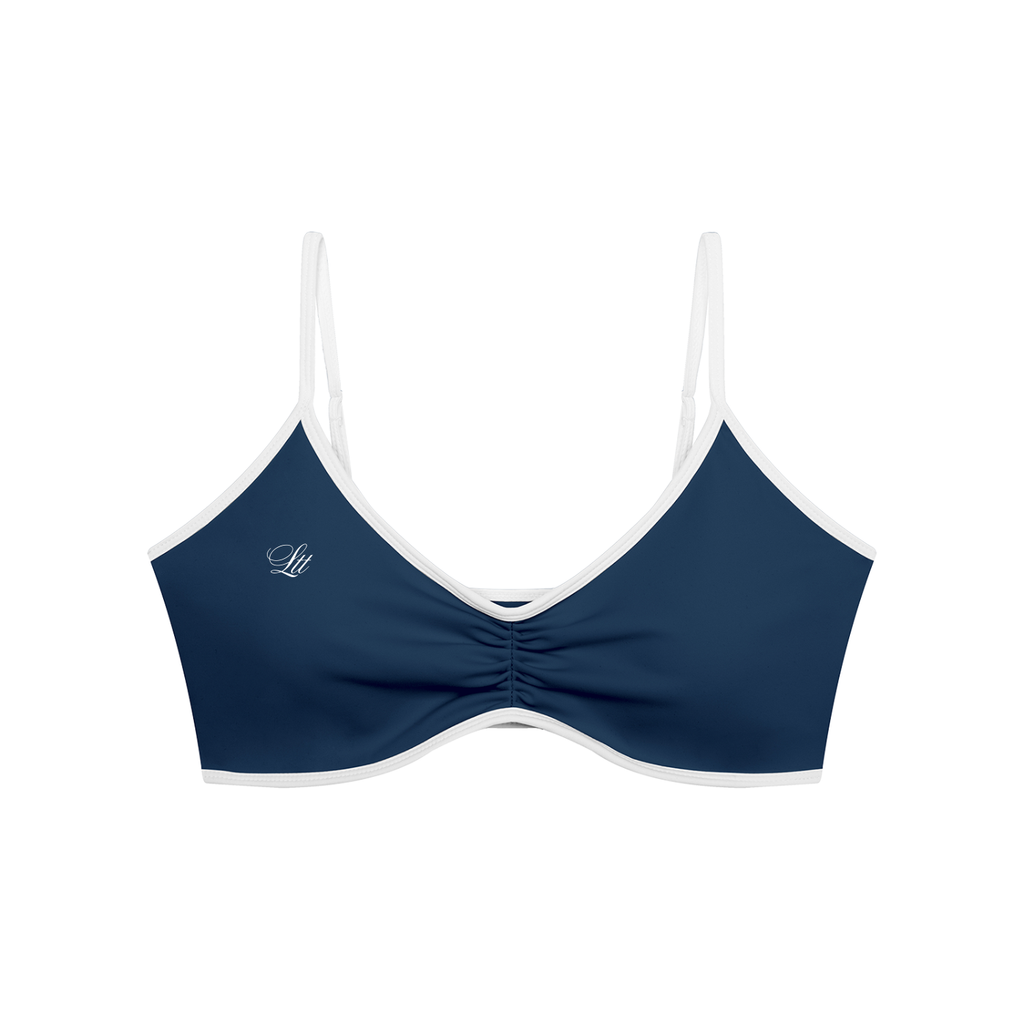 Harbor two tone scrunch sports bra